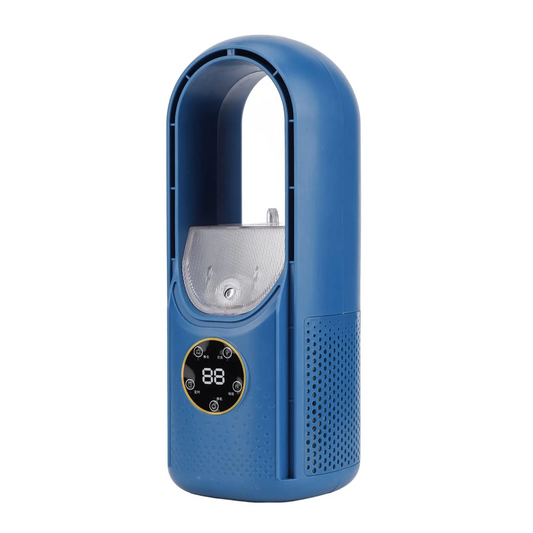 USB Bladeless Desk Fan - Misting & Rechargeable Air