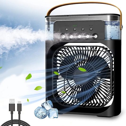 Portable Mini Air Cooler Fan – Black Personal Unit