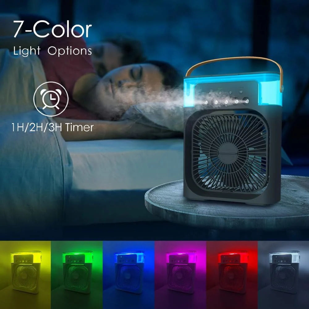 Portable Mini Air Cooler Fan – Black Personal Unit